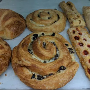 a variety of pastries