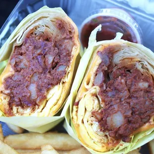 Chorizo Breakfast Burrito.