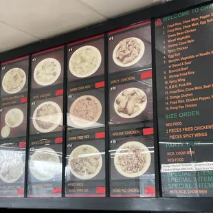 Chinese food menu...where are the prices?