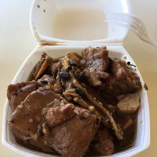 Black bean and pork with Bones for $2.99