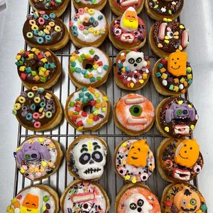 Rose Donuts have fancy designs for halloween costumes..please come and ask more details..place an orders or create your own custom..
