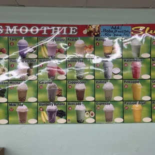 Delicious boba  drinks