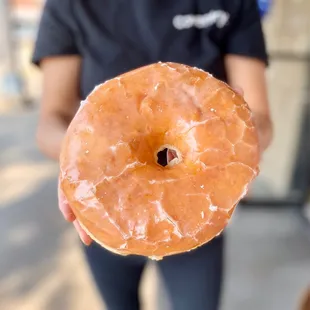 Giant glazed donut @foodforfoodbabies