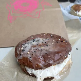 Everything bagel donut