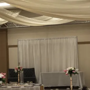 The stage came in handy