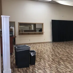 Where the bar area is