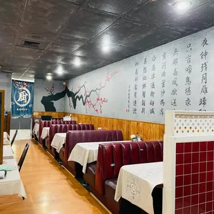 the interior of the restaurant