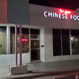 Nighttime exterior photo