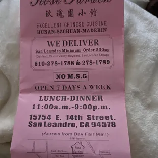 Menu June 2022