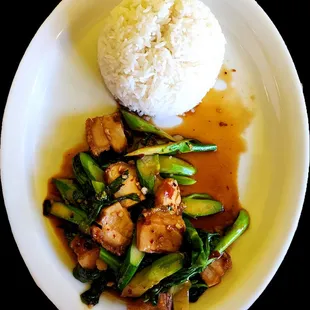 Pork belly with Chinese Broccoli