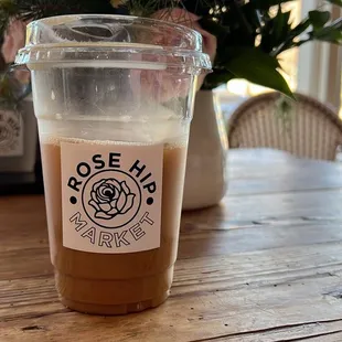 Iced lavender cappuccino