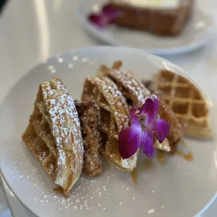 waffles, food