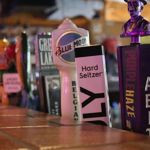 Beers on tap