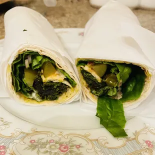 Kookoo sabzi sandwich