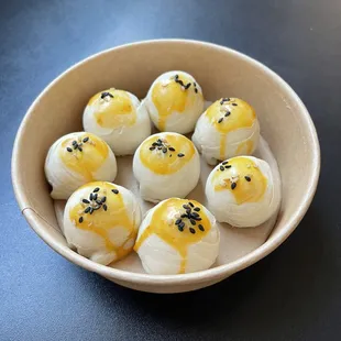 Salted egg and mung bean moon cake