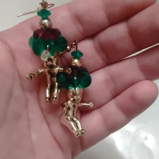 Mardi Gras earrings from this Hallmark store.