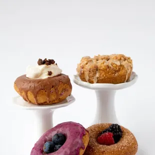 donuts, food, dough desserts