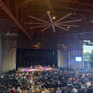 a large auditorium full of people