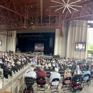Pano snapshot showing outdoor venue but with covered roof