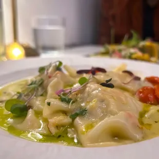 Brown Butter Lobster and Shrimp Ravioli