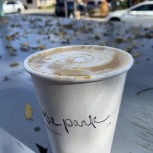 Maple lavender latte