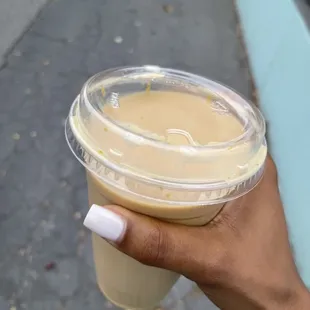 Lavender orange zest latte