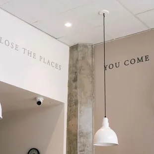 a bicycle mounted on the wall