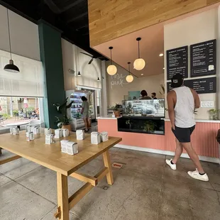 Menu and entrance view