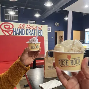 Banana pudding and lavender honey