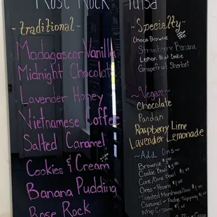 Ever changing menu