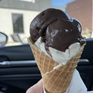 Best chocolate ice cream ever!  Vanilla was delicious too!