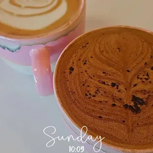 Lavender Latte and Mocha Abuelita .... both were Perfection