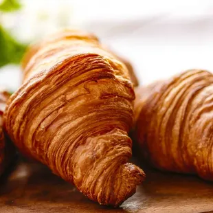 croissants on a cutting board
