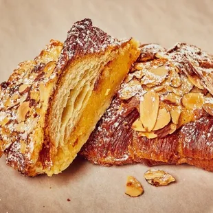 a close up of a pastry