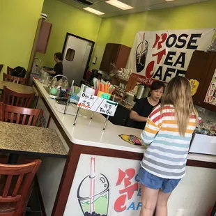 sushi and sashimi, interior