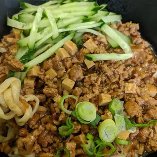 Noodles with Peking style Meat sauce