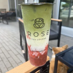 Strawberry Matcha Latte