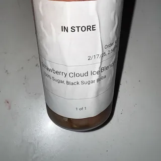 Strawberry Cloud Ice Blended