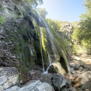 Upper are side of Lower Rose Valley Falls