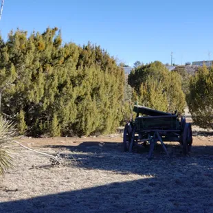 One of the wagons on the property.
