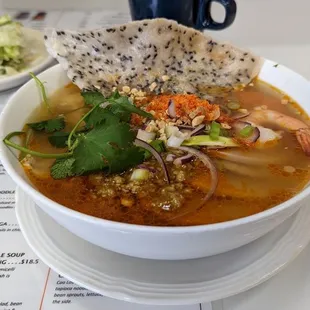 Vietnamese Turmeric Yellow Noodle Soup Special