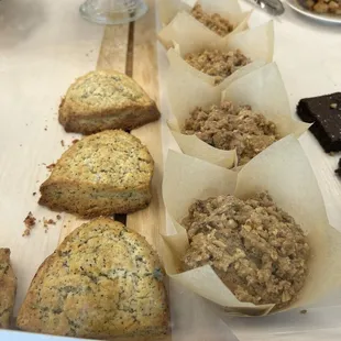 Lemon poppyseed scones and....(?) something delicious no doubt.