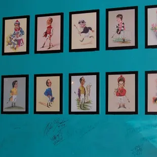 Silks Jockey Wall with Jockey Autographs
All Jockeys come sign the wall!!!