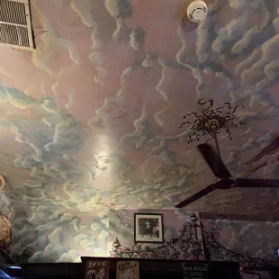 The ceiling.