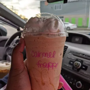 Caramel frappe
