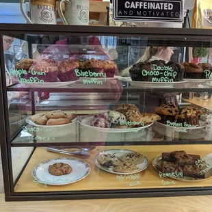 Blueberry scone, sugar cookie