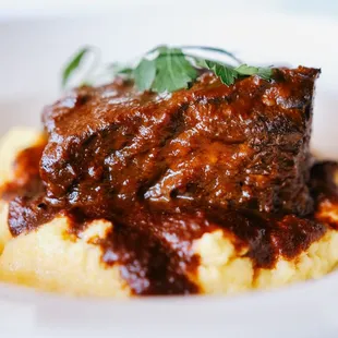 Short rib and polenta