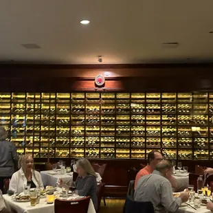 Huge wine selection.