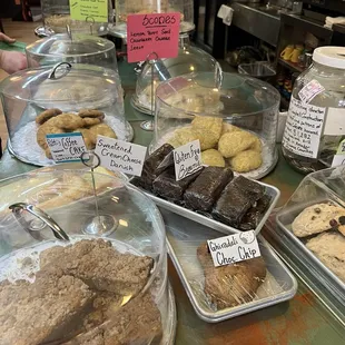 Breakfast pastries and scones.