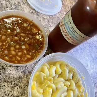 Macaroni and Cheese Bbq beans